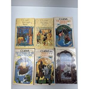 The Chronicles of Narnia 6 Book Set Collier 1970 Paperbacks